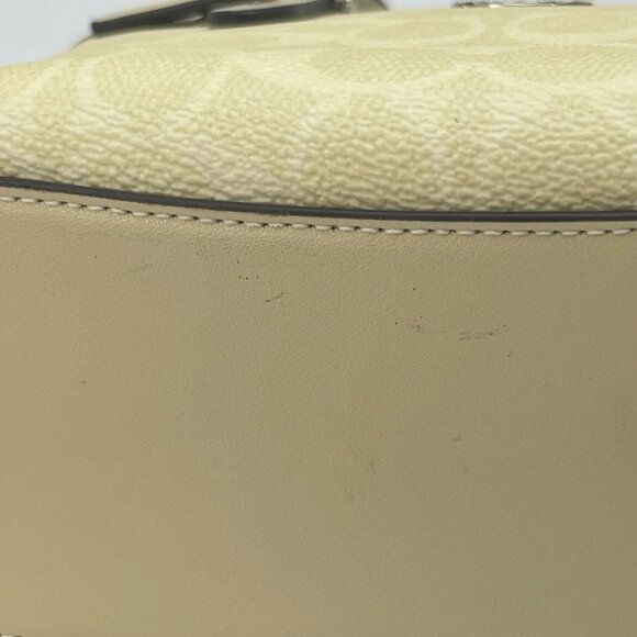 Coach Women’s City Mini Tote Bag – Silver/Hay – Signature Canvas – Style CW032 - Picture 7 of 15